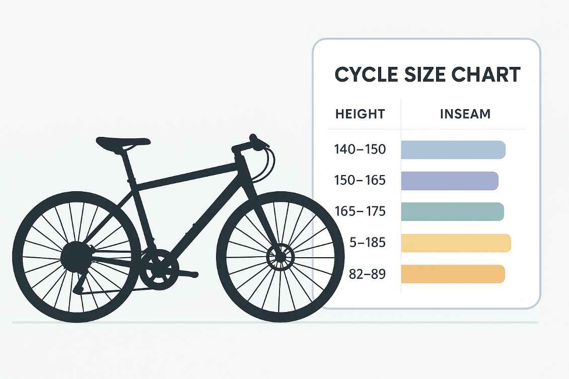 Read more about the article Understand the Bicycle Size Chart for a Tailored Fit